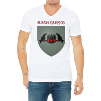 Euron Greyjoy Coat Of Arms Heraldry Sigil   A Song V-neck Tee | Artistshot