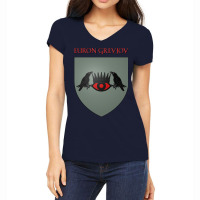 Euron Greyjoy Coat Of Arms Heraldry Sigil   A Song Women's V-neck T-shirt | Artistshot