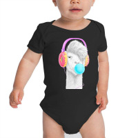 Lamas T  Shirt Lama In The Headphones Of Donuts T  Shirt Baby Bodysuit | Artistshot