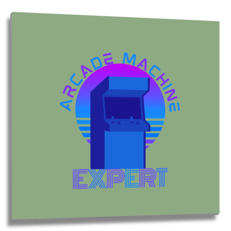 Arcade Machine Expert Aesthetic Metal Print Square | Artistshot