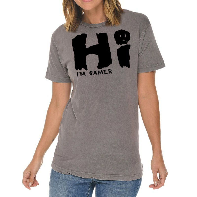 Hi I'm Gamer Vintage T-shirt | Artistshot