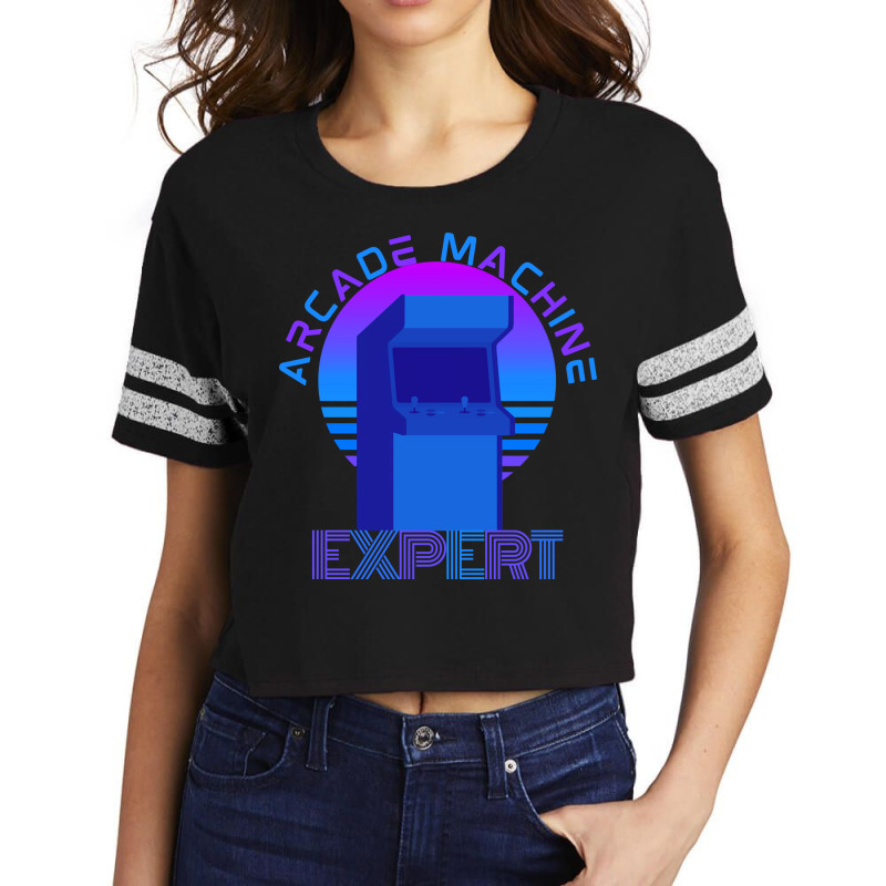 Arcade Machine Expert Summer Scorecard Crop Tee by remezorowettf | Artistshot