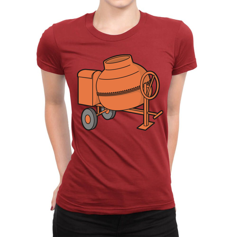 Concrete Mixer Cool Ladies Fitted T-Shirt by rumbifheemb | Artistshot