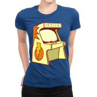 Arcade Machine Retro Ladies Fitted T-shirt | Artistshot