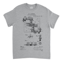 Drill Milling Machine Vintage Patent Hand Drawing Classic T-shirt | Artistshot