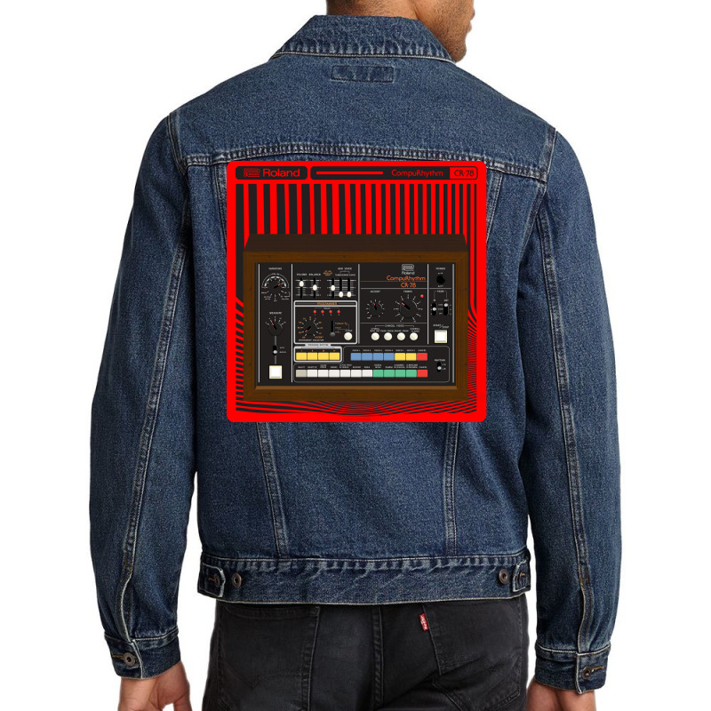 Cr78 Analog Drum Machine Green Men Denim Jacket | Artistshot