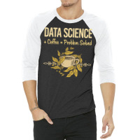 Data Science Yellow 3/4 Sleeve Shirt | Artistshot