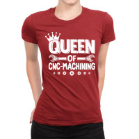 Cnc Machinist Cnc Operator Cnc Machine Yellow Star Ladies Fitted T-shirt | Artistshot