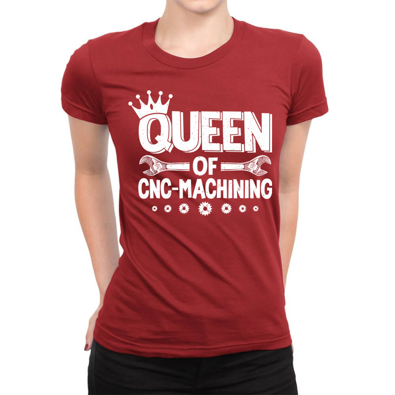 Cnc Machinist Cnc Operator Cnc Machine Yellow Star Ladies Fitted T-Shirt by wahydjhubool | Artistshot