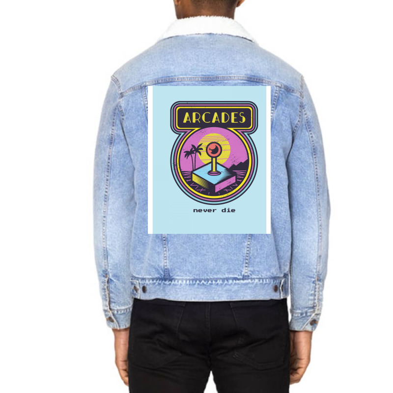 Arcades Cute Unisex Sherpa-lined Denim Jacket | Artistshot