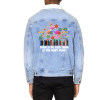 There Is No Such Thing As Too Many Books Travel Unisex Sherpa-lined Denim Jacket | Artistshot