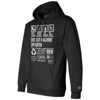 Diecast Machine Operator T  Multitasking Certified Champion Hoodie | Artistshot