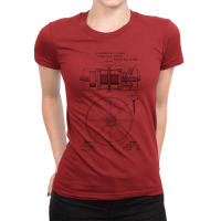 Dynamo Electric Machine Vintage Patent Hand Drawin Ladies Fitted T-shirt | Artistshot