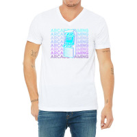 Arcade Gaming Gamer Retro Arcade Gaming Gift Stars V-neck Tee | Artistshot