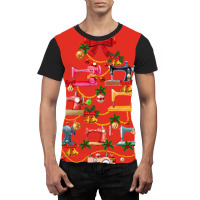 Christmas Tree Of Sewing Machine Funny Graphic T-shirt | Artistshot