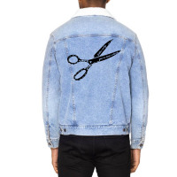 Fabric Scissors Boy Unisex Sherpa-lined Denim Jacket | Artistshot