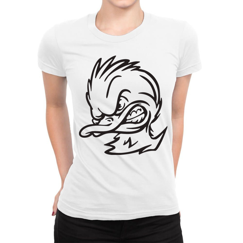 Angry Ducks Vintage Ladies Fitted T-Shirt by huatomowai | Artistshot