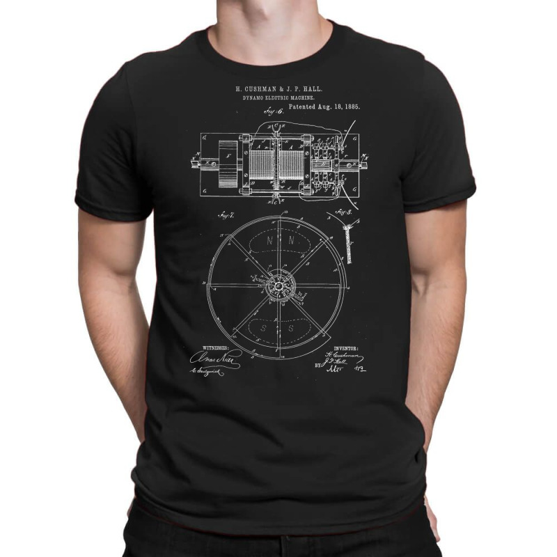 Dynamo Electric Machine Vintage Patent Hand Drawin T-shirt | Artistshot