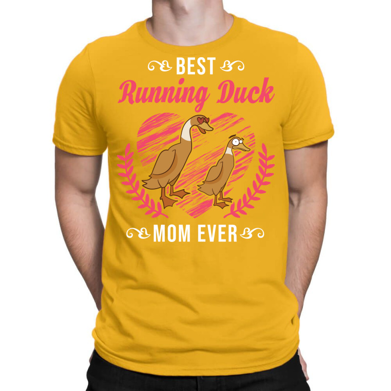 Best Running Duck Mom Ever Yellow T-shirt | Artistshot