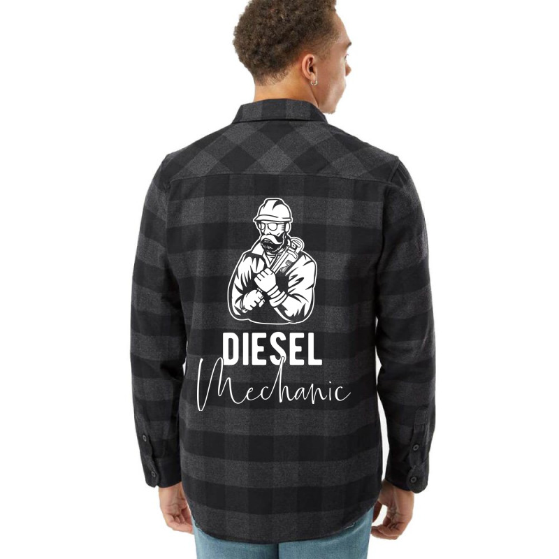 Diesel Mechanic Gift Idea Retro Flannel Shirt | Artistshot