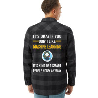 Funny Smart People Machine Learning Blue Flannel Shirt | Artistshot