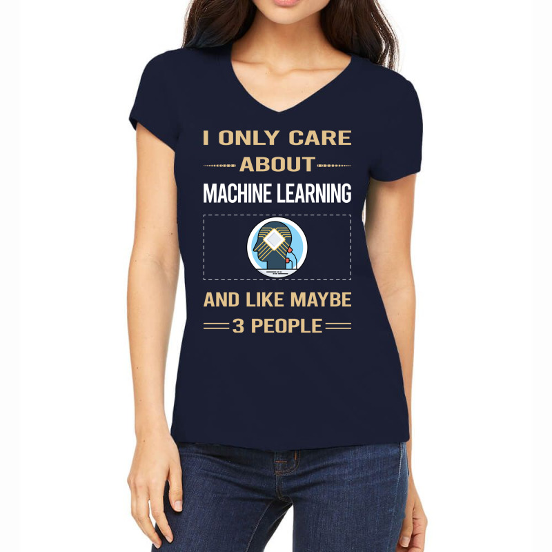 Funny 3 People Machine Learning Aesthetic Women's V-Neck T-Shirt by egisontaugis0 | Artistshot