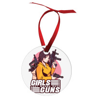 Girl With Guns Anime Humor Ornament | Artistshot