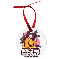 Girl With Guns Anime Humor Ornament | Artistshot