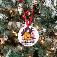 Girl With Guns Anime Humor Ornament | Artistshot