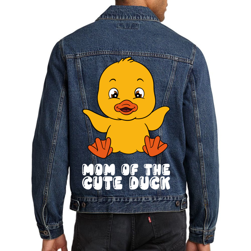 Funny Duck Graphic Red Men Denim Jacket | Artistshot