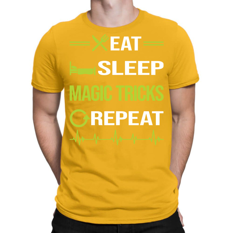 Funny Eat Sleep Repeat Magic Tricks Hipster T-shirt | Artistshot