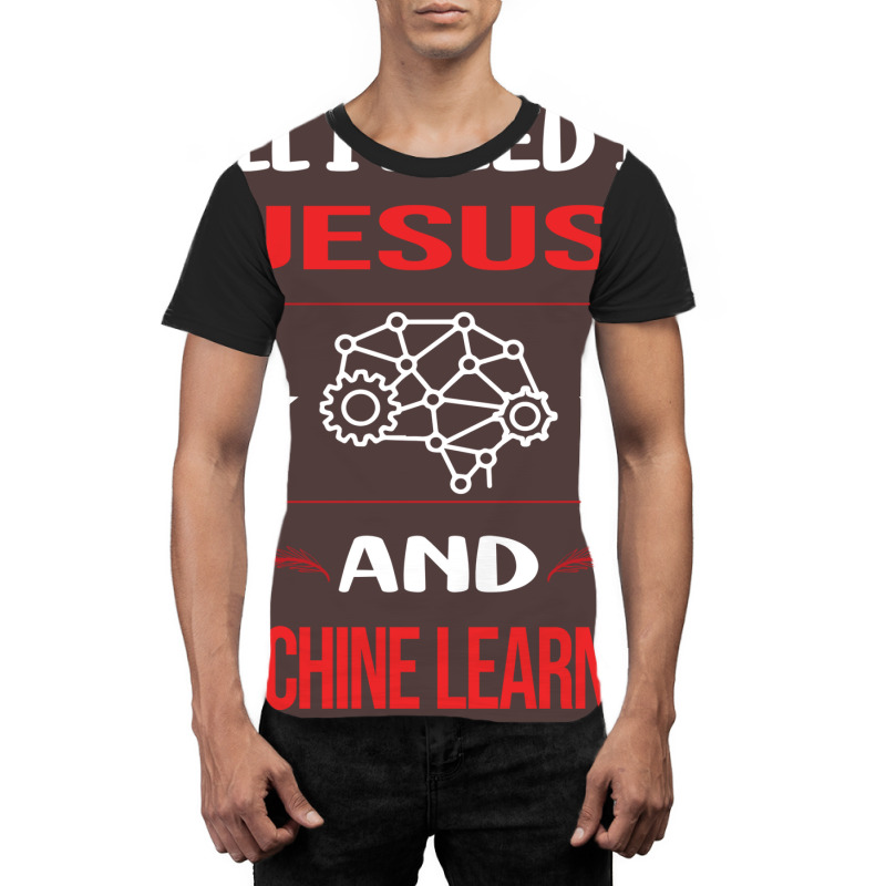 Funny Jesus Machine Learning Aesthetic Graphic T-shirt | Artistshot