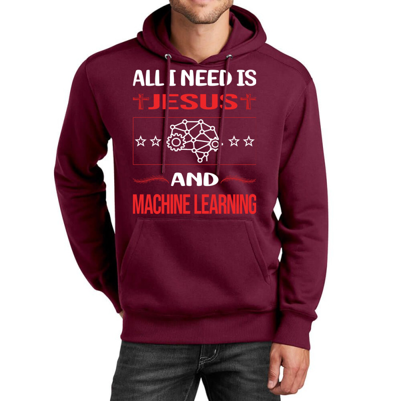 Funny Jesus Machine Learning Aesthetic Unisex Hoodie | Artistshot