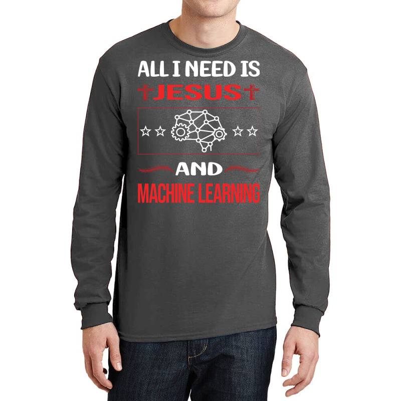 Funny Jesus Machine Learning Aesthetic Long Sleeve Shirts | Artistshot