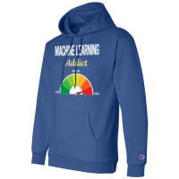 Funny Addict Machine Learning Blue Champion Hoodie | Artistshot