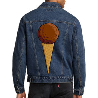 Ice Cream Cone Chocolate Men Denim Jacket | Artistshot