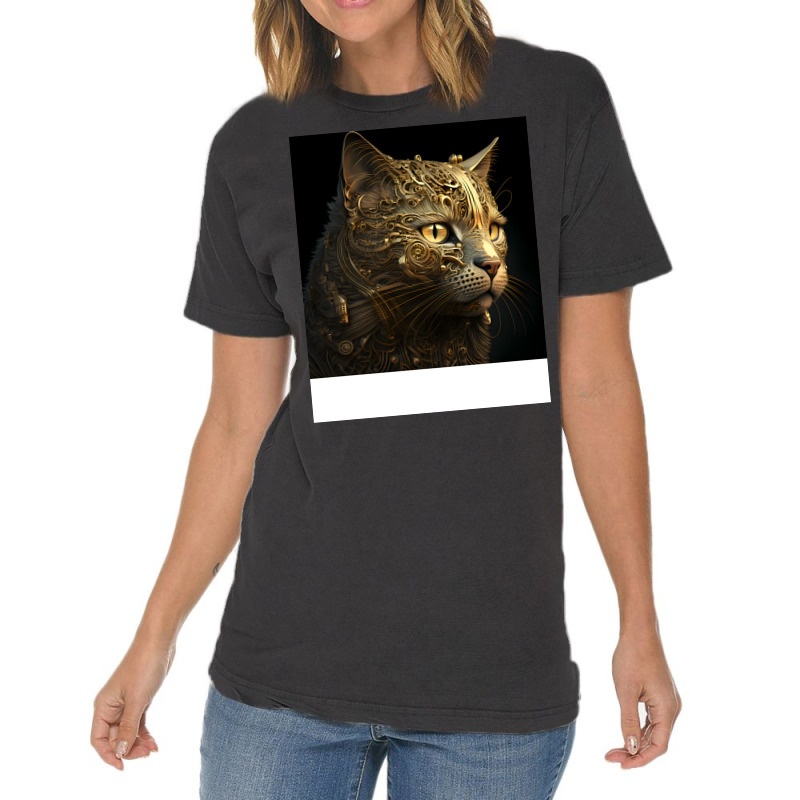 Gold Cat Tumblr Vintage T-shirt | Artistshot