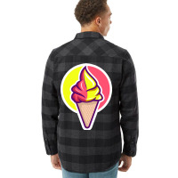 Amazing Art Of Ice Cream For Kids Happy Good Vibes Flannel Shirt | Artistshot