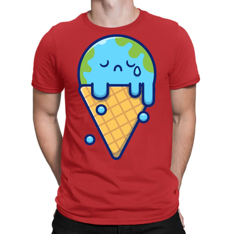 Cute Ice Cream Earth Melting Music T-Shirt by doveriilskeh | Artistshot