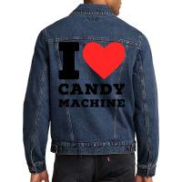 I Love Candy Machine Cool Men Denim Jacket | Artistshot