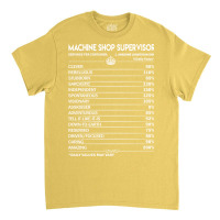 Machine Shop Supervisor T  Machine Shop Supervisor Classic T-shirt | Artistshot