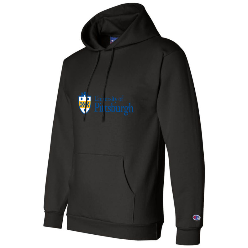 University Of Pittsburgh Wordmark New Champion Hoodie | Artistshot