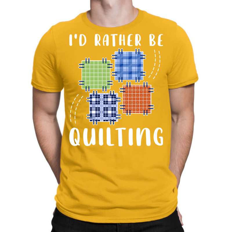 Id Rather Be Quilting Yellow T-shirt | Artistshot