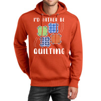 Id Rather Be Quilting Yellow Unisex Hoodie | Artistshot