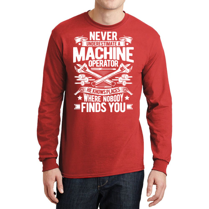 Machine Operator Machinist 80s Long Sleeve Shirts | Artistshot