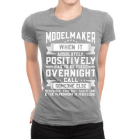 Machining Machinist Modelmaker Nostalgia Ladies Fitted T-shirt | Artistshot