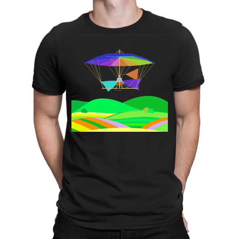 Letur Flying His Parachuteglider Machine 1854 Gift T-shirt | Artistshot