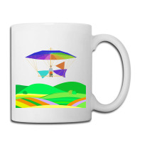 Letur Flying His Parachuteglider Machine 1854 Hips Coffee Mug | Artistshot