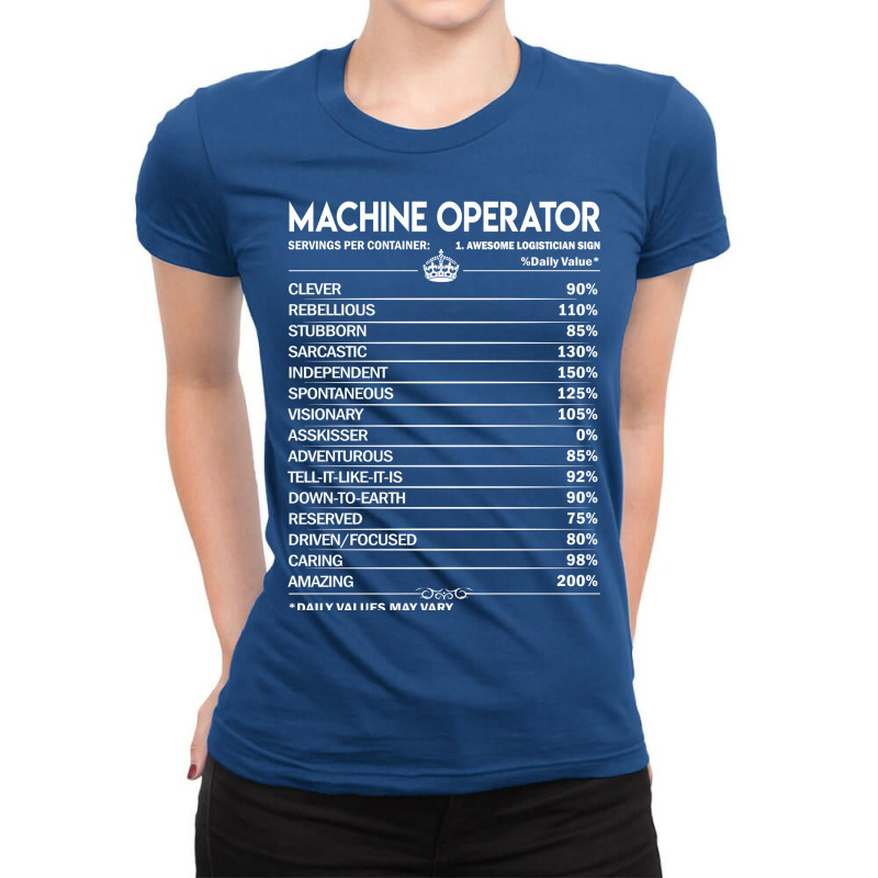 Machine Operator T  Daily Factors 2 Gift Item Tee Ladies Fitted T-Shirt by zuldogmallm | Artistshot