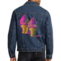 Multi Colored Ice Cream Hipster Men Denim Jacket | Artistshot